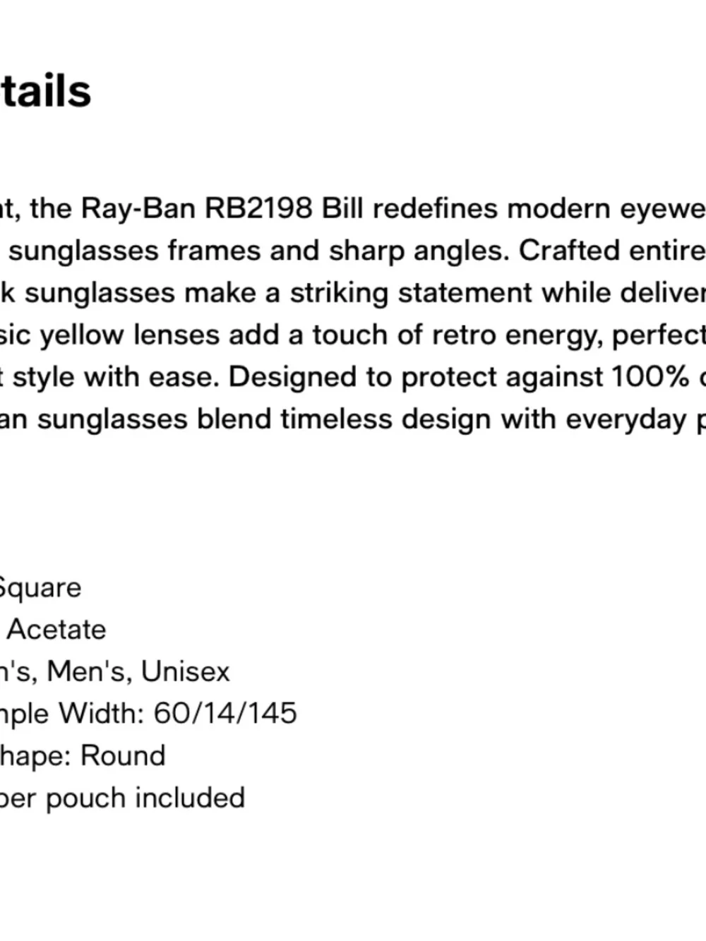 Ray-Ban Square Sunglasses